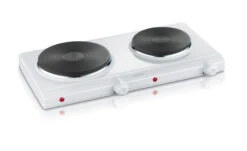 Severin Dubbele Kookplaat 2500W Wit DK 1042