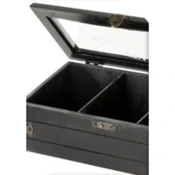 Excellent Houseware Theedoos Hout Met 3 Vakken -Keuken Verkoop 101 1395 4 1