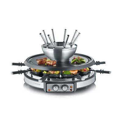 Severin Raclette Fondue & Gourmet Combinatie 8-persoons RG 2348 3 Severin Raclette Fondue & Gourmet Combinatie 8-persoons RG 2348 - Afbeelding 3