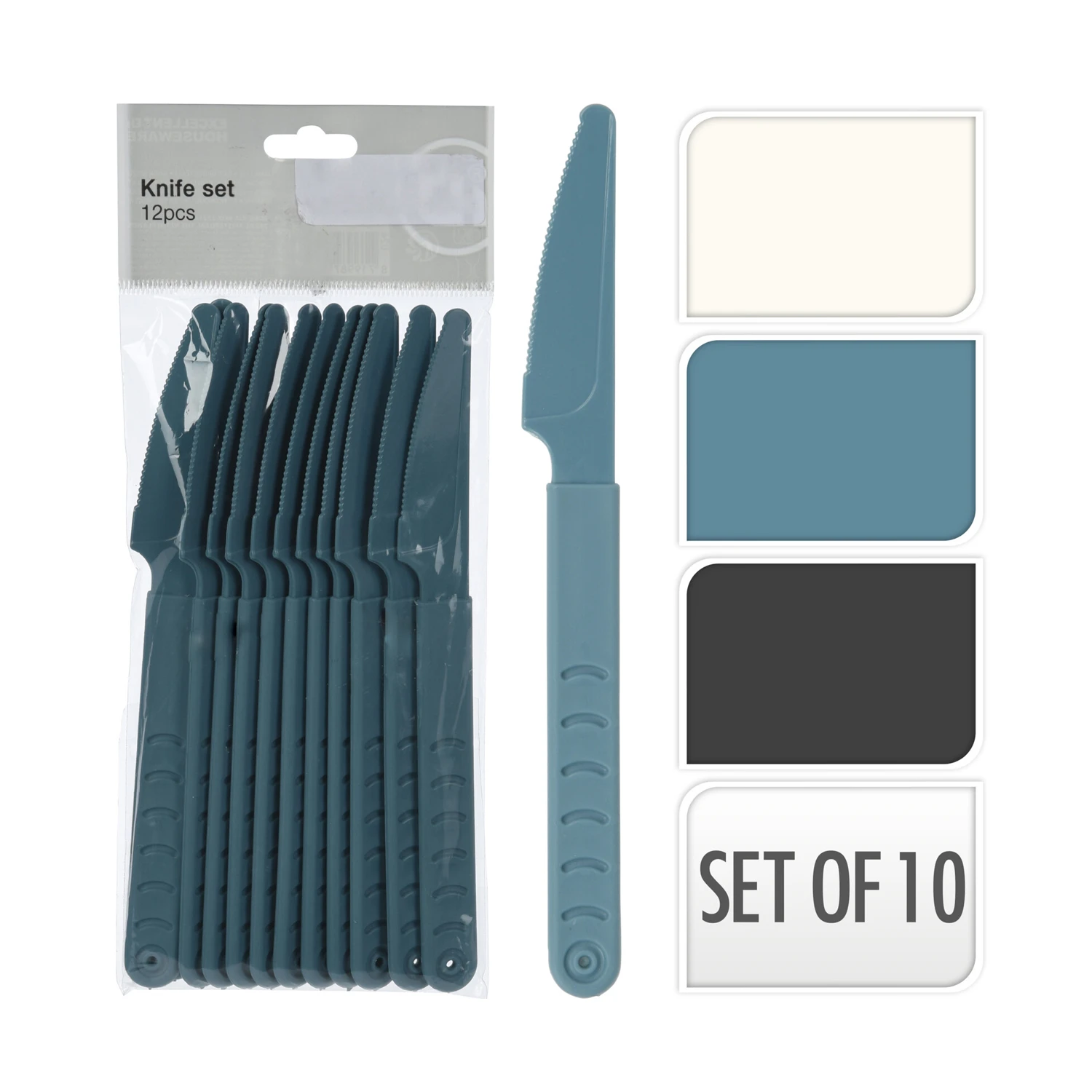 Excellent Houseware Messenset 18,5 Cm 12 Stuks 3 Excellent Houseware Messenset 18,5 Cm 12 Stuks - Afbeelding 3