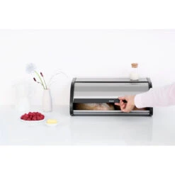 Brabantia Broodtrommel Met Schuifdeksel Mat Staal -Keuken Verkoop 101 9445 4 1