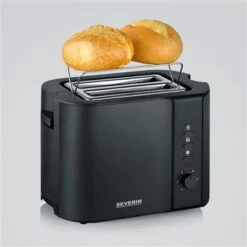Severin Broodrooster 800W Mat-zwart RVS AT 9552 -Keuken Verkoop 101 9552 4 1