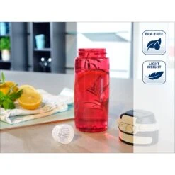 Leifheit 3263 Tritan Bottle Flip 550 ML Rood -Keuken Verkoop 102 1933 5 1