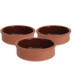 Excellent Houseware Tapasschalen Terracotta3 Stuks