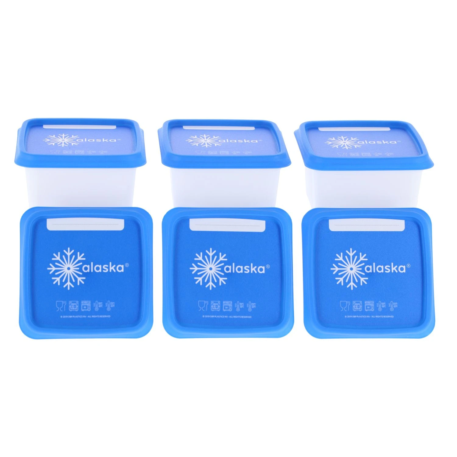 Merkloos Diepvriesdoos 200 Ml Alaska 6 Stuks 2 Merkloos Diepvriesdoos 200 Ml Alaska 6 Stuks - Afbeelding 2