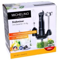Staafmixer Set 6 Delig 250W -Keuken Verkoop 78e81c5c9259fb3874904597befc5f29